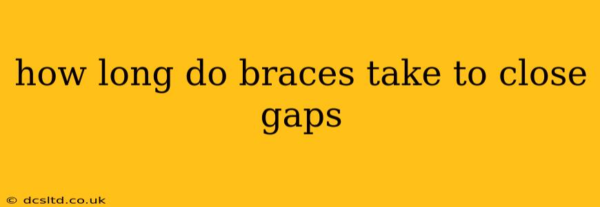 how long do braces take to close gaps