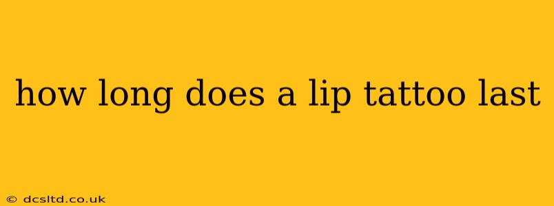 how long does a lip tattoo last