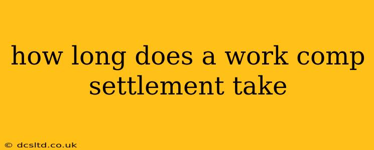 how long does a work comp settlement take