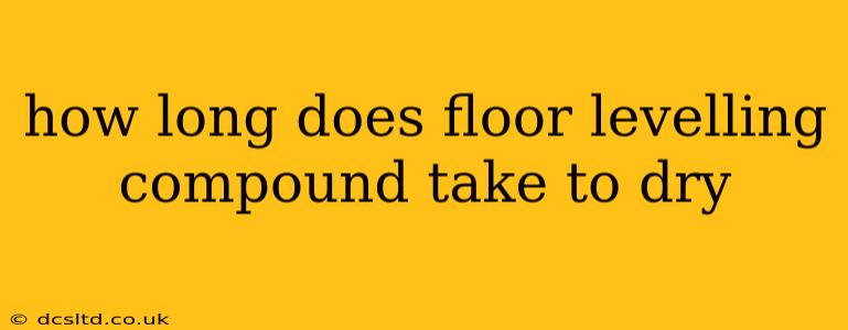 how long does floor levelling compound take to dry