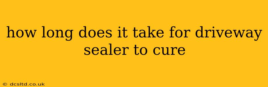 how long does it take for driveway sealer to cure