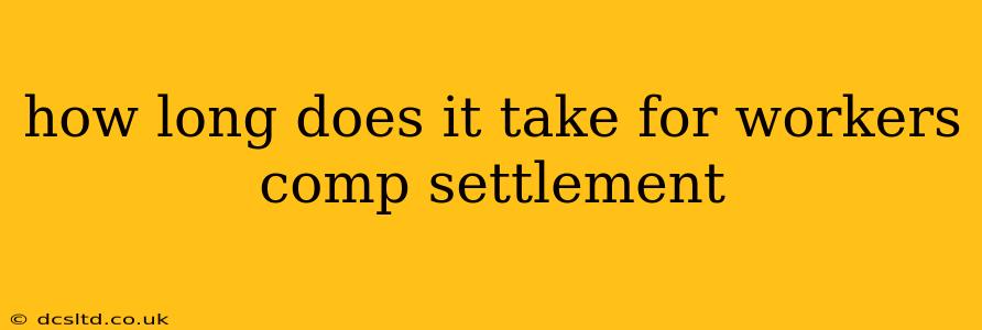 how long does it take for workers comp settlement