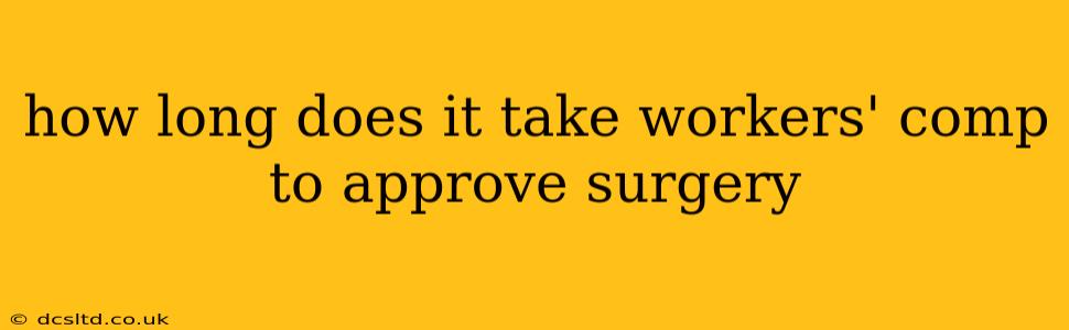 how long does it take workers' comp to approve surgery