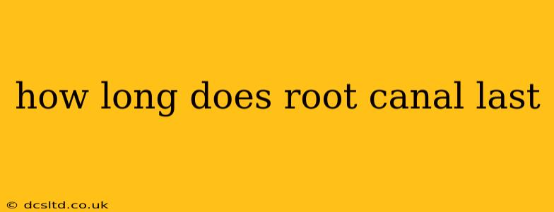 how long does root canal last