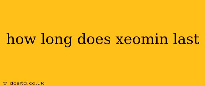 how long does xeomin last