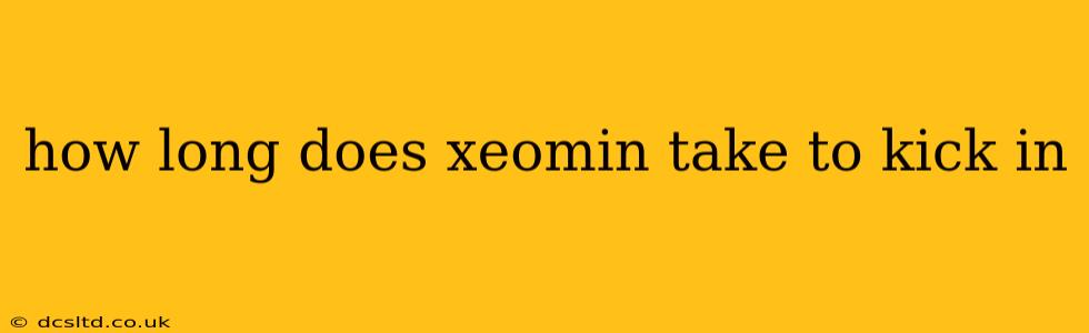 how long does xeomin take to kick in