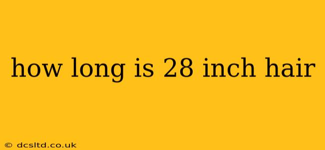 how long is 28 inch hair