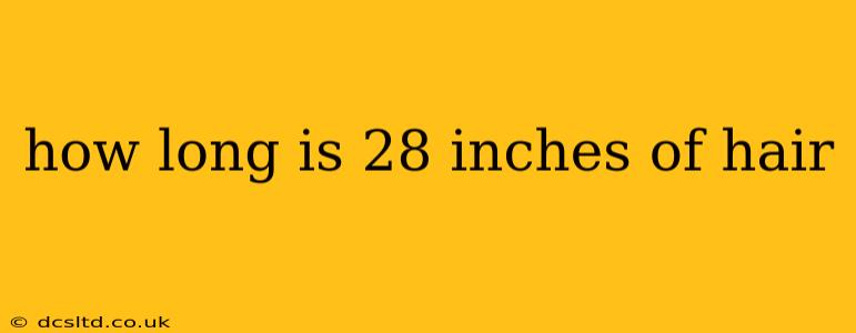 how long is 28 inches of hair