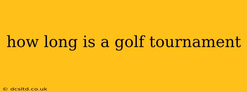 how long is a golf tournament