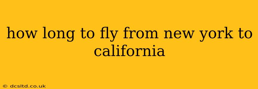 how long to fly from new york to california