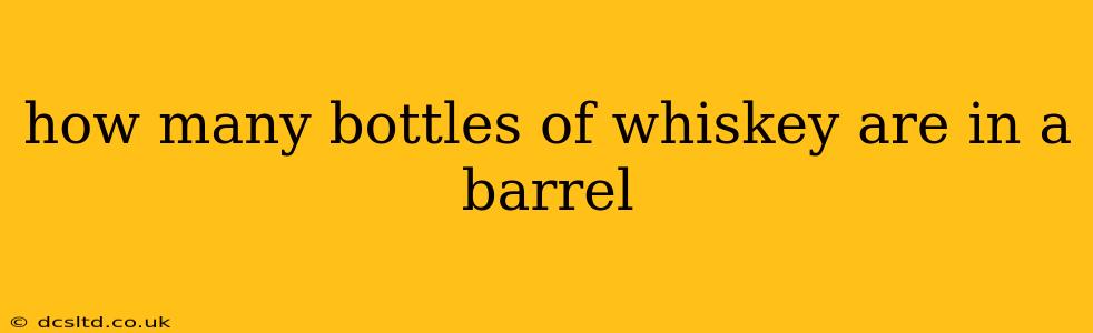 how many bottles of whiskey are in a barrel