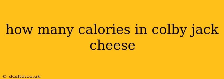 how many calories in colby jack cheese