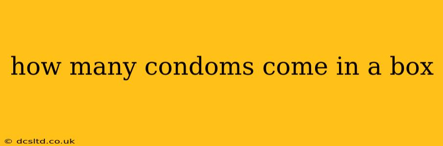 how many condoms come in a box