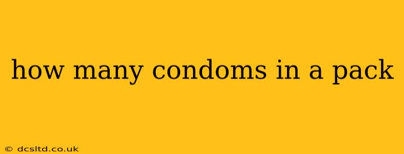 how many condoms in a pack