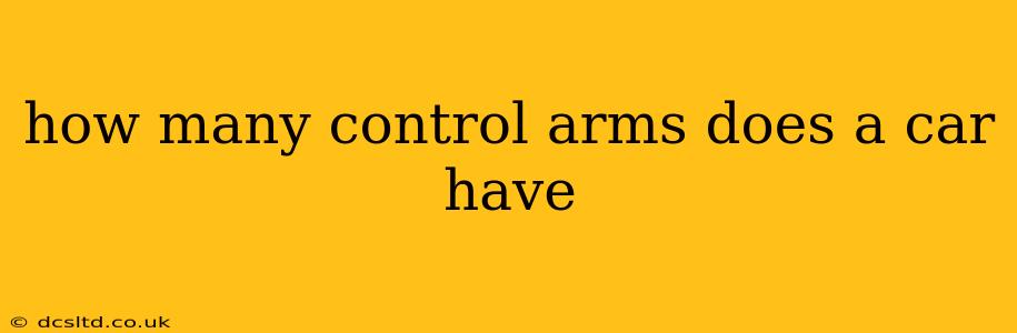 how many control arms does a car have