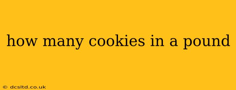 how many cookies in a pound