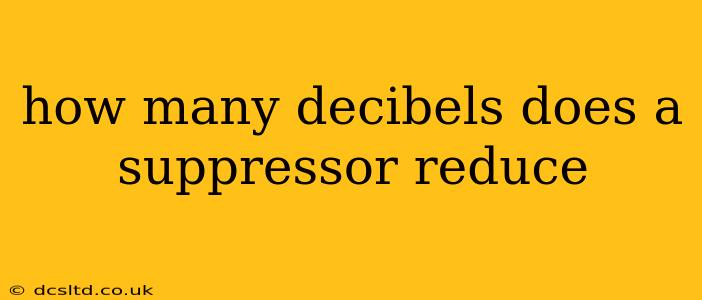 how many decibels does a suppressor reduce