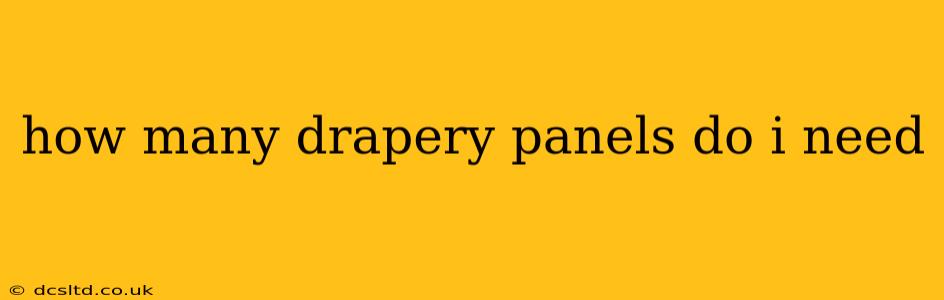 how many drapery panels do i need