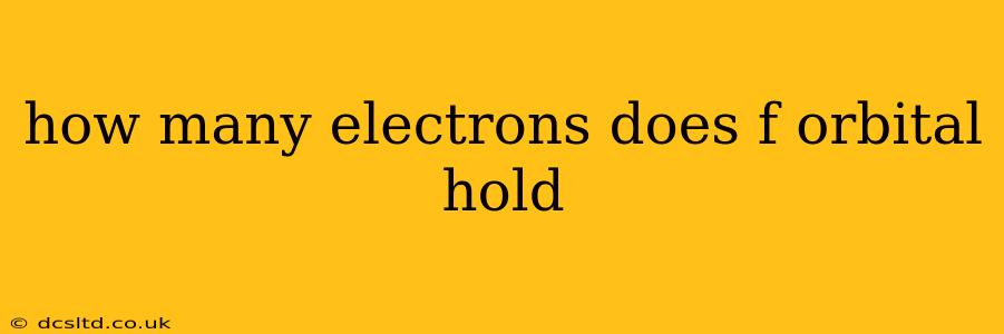 how many electrons does f orbital hold