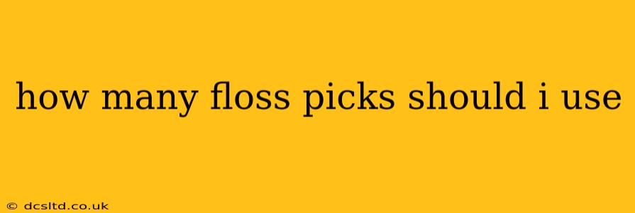 how many floss picks should i use