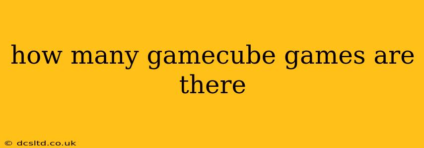 how many gamecube games are there