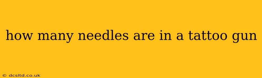 how many needles are in a tattoo gun