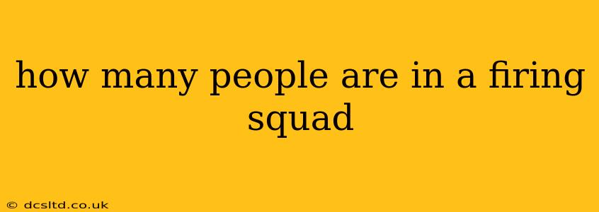 how many people are in a firing squad