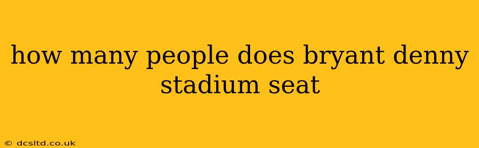 how many people does bryant denny stadium seat