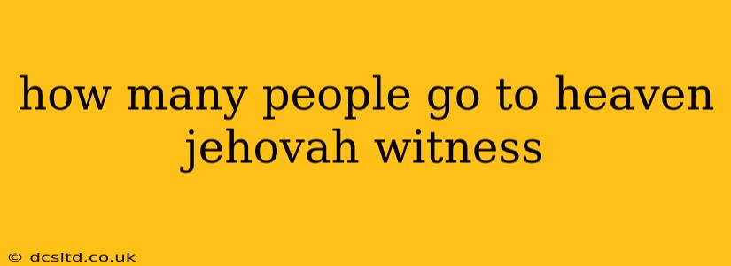 how many people go to heaven jehovah witness