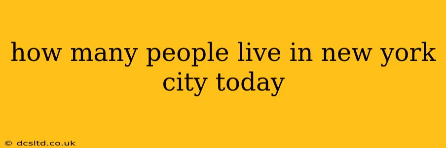 how many people live in new york city today