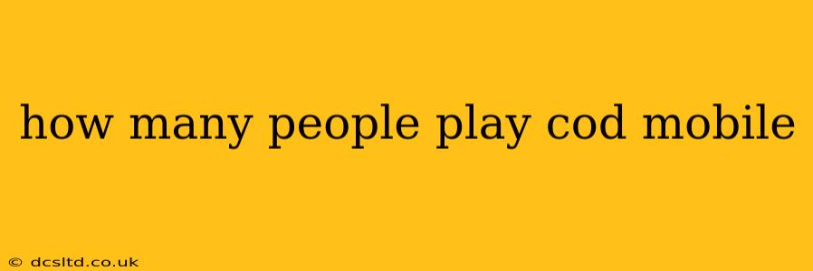 how many people play cod mobile