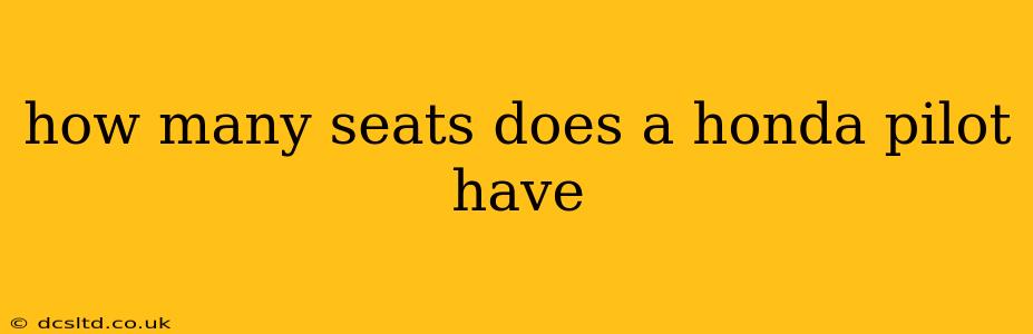 how many seats does a honda pilot have