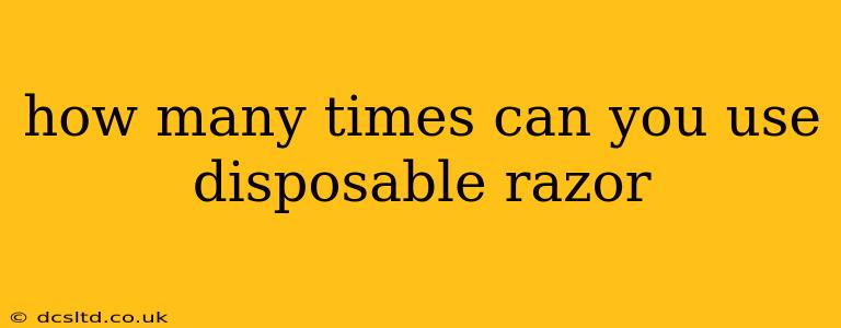 how many times can you use disposable razor