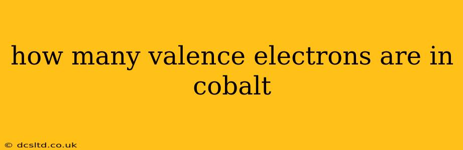 how many valence electrons are in cobalt