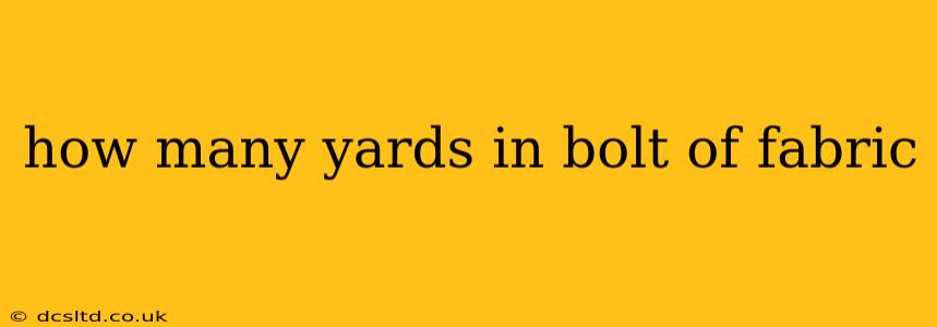 how many yards in bolt of fabric