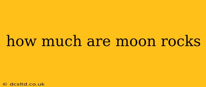 how much are moon rocks