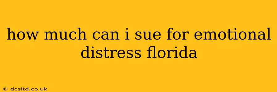 how much can i sue for emotional distress florida