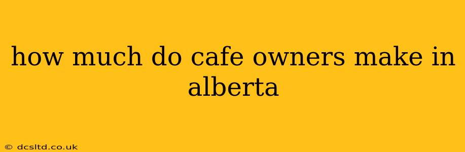 how much do cafe owners make in alberta