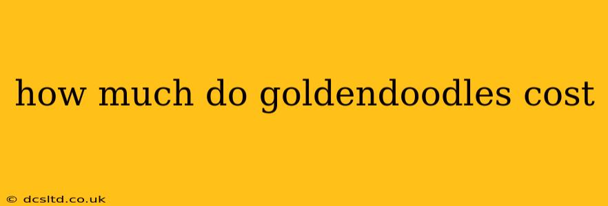 how much do goldendoodles cost