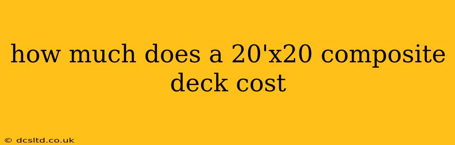 how much does a 20'x20 composite deck cost