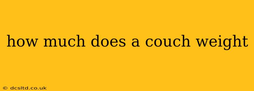 how much does a couch weight