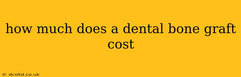 how much does a dental bone graft cost