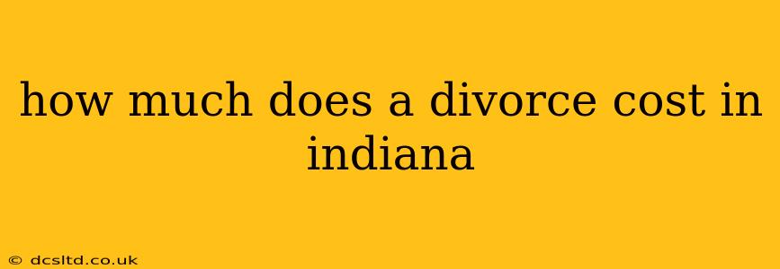 how much does a divorce cost in indiana