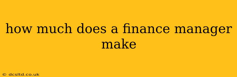 how much does a finance manager make