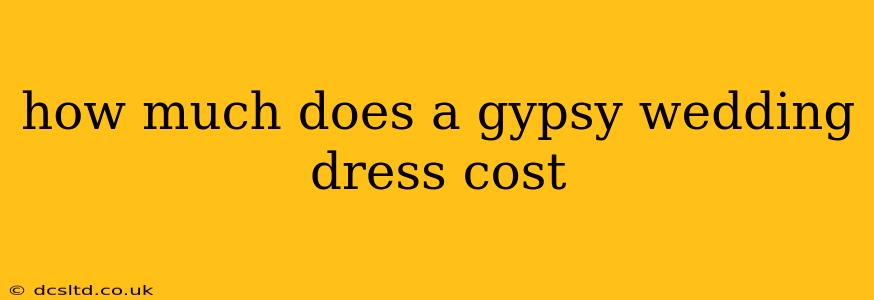 how much does a gypsy wedding dress cost