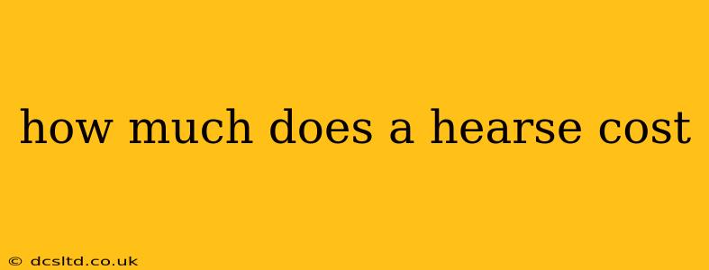 how much does a hearse cost