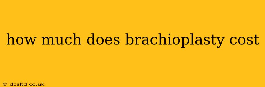 how much does brachioplasty cost
