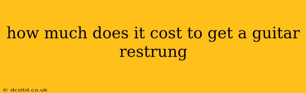 how much does it cost to get a guitar restrung