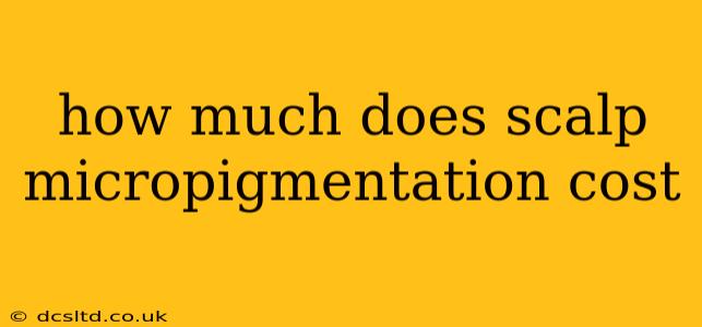 how much does scalp micropigmentation cost