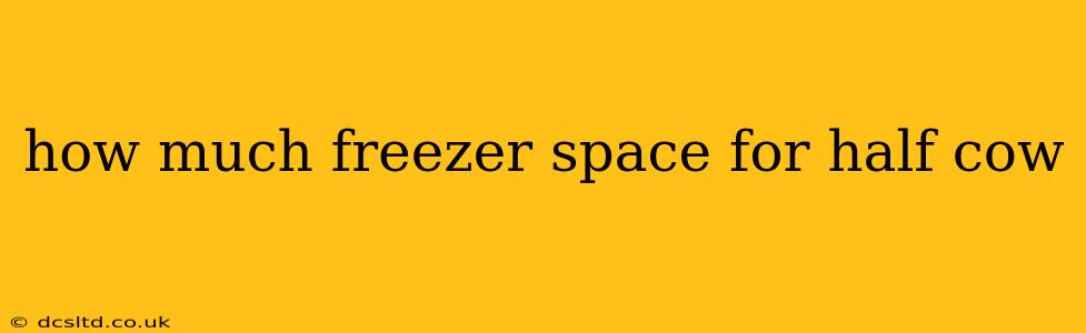 how much freezer space for half cow